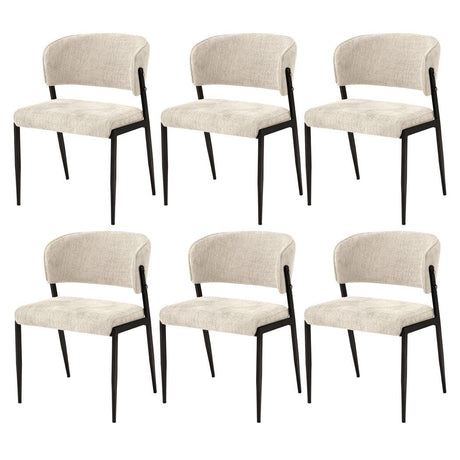 Tanunda beige linen dining chair in a modern dining room