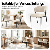 Tanunda beige linen dining chair in a modern dining room