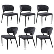 Tanunda charcoal linen dining chair in a modern dining room