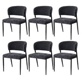 Tanunda charcoal linen dining chair in a modern dining room