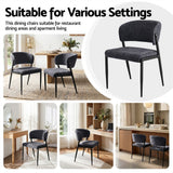 Tanunda charcoal linen dining chair in a modern dining room