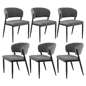 Tanunda grey linen dining chair in a modern dining room