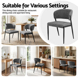 Tanunda grey linen dining chair in a modern dining room