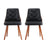 Artiss PU Leather Diamond-Tufted Dining Chairs — Set of 2, White or Black — Allure Home Collections