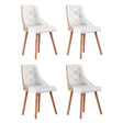 Artiss White PU Leather Dining Chairs — Set of 4 — Allure Home Collections
