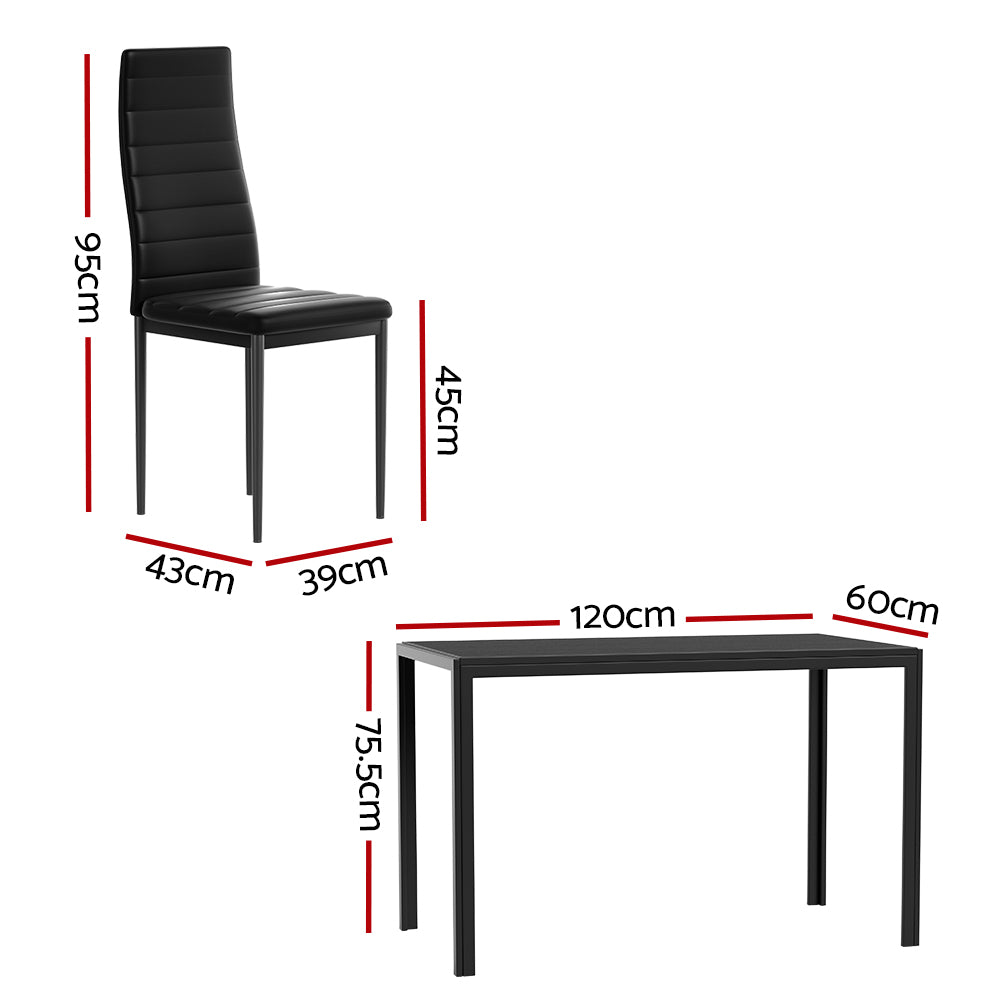 Bridgewater 7 Piece Dining Set, Black