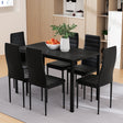 Bridgewater black dining set in a modern dining room