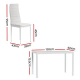 Bridgewater 7 Piece Dining Set, White