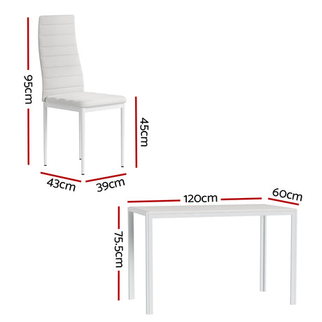 Bridgewater 7 Piece Dining Set, White