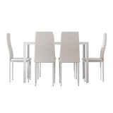 Bridgewater 7 Piece Dining Set, White