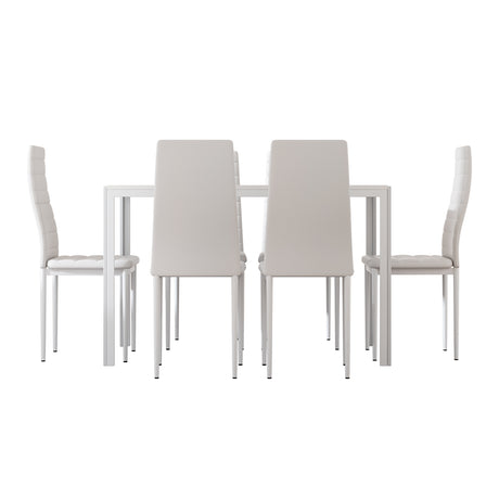 Bridgewater 7 Piece Dining Set, White
