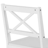 Crafers 5 Piece Dining Set, White