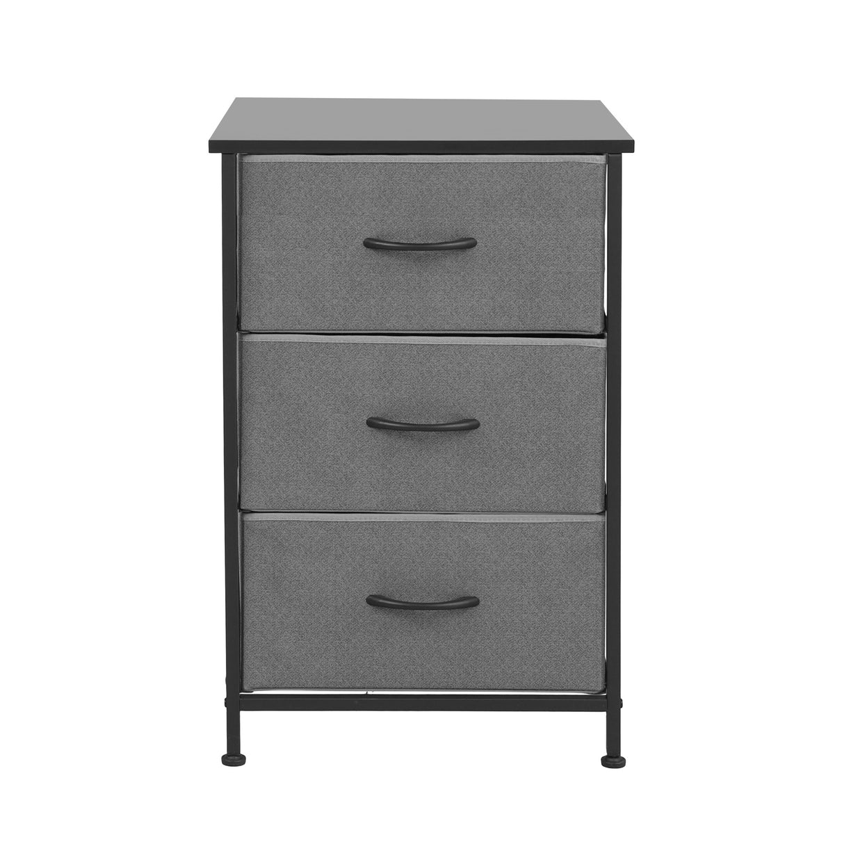 Wingello 3 Drawer Chest of Drawers, Grey 2pcs