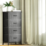 Artiss 4-Drawer Storage Dresser Tallboy in Grey — Metal Frame — Allure Home Collections