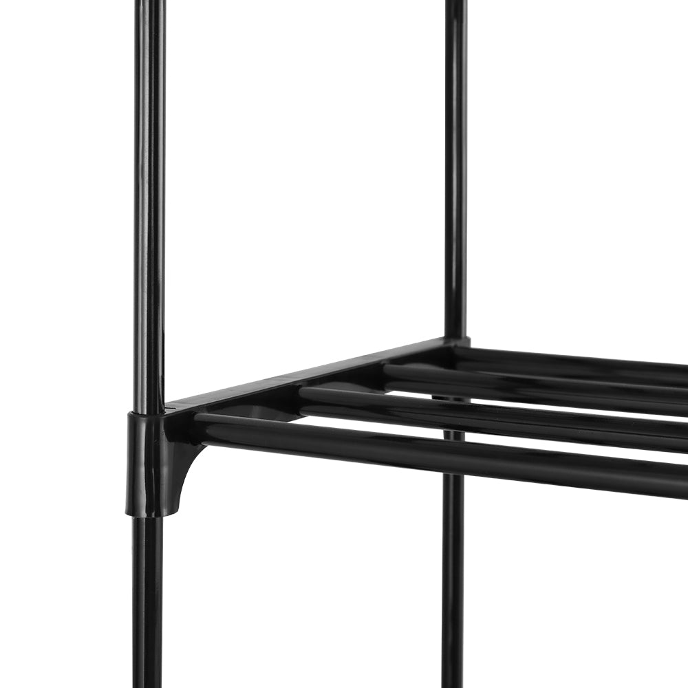 Artiss DUNN 10-Tier Stackable Black Shoe Rack — DIY, Walk-In Wardrobe — Allure Home Collections