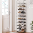 Artiss DUNN 10-Tier Stackable Black Shoe Rack — DIY, Walk-In Wardrobe — Allure Home Collections