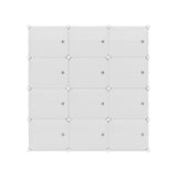 Artiss 12-Cube DIY Stackable White Shoe Rack — Multipurpose, Stylish — Allure Home Collections