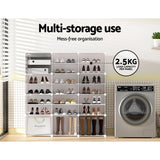 Artiss 12-Cube DIY Stackable White Shoe Rack — Multipurpose, Stylish — Allure Home Collections
