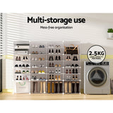 Artiss 16-Cube DIY Stackable White Shoe Rack Storage Unit — Allure Home Collections