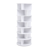 Hamilton 7 Tier 360 Rotating Shoe Rack, White image 8