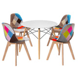 Artiss DSW Replica Dining Table and 4 Chairs Set — White — Allure Home Collections