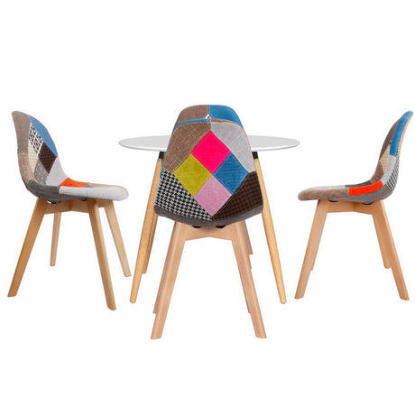 Artiss DSW Replica Dining Table and 4 Chairs Set — White — Allure Home Collections