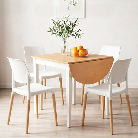Balhannah 5 Piece Dining Set, Pine and White