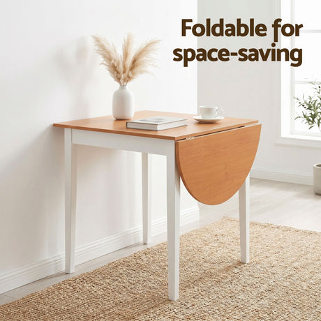 Balhannah 5 Piece Dining Set, Pine and White