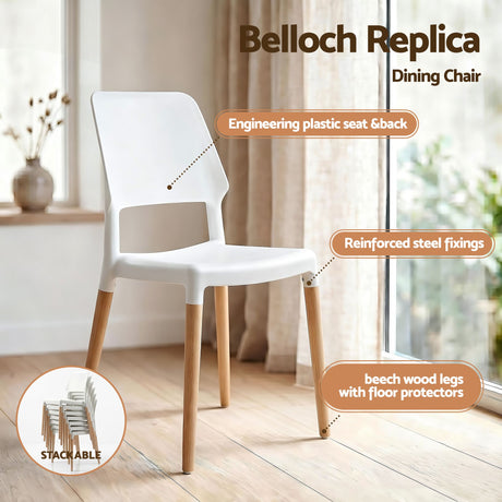 Balhannah 5 Piece Dining Set, Pine and White