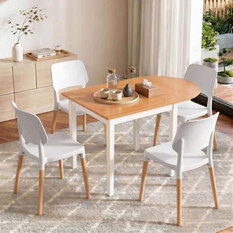 Balhannah 5 Piece Dining Set, Pine and White