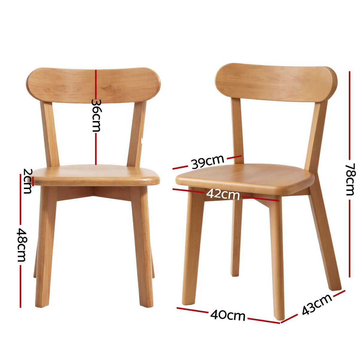 Balhannah 5 Piece Dining Set, Natural Timber