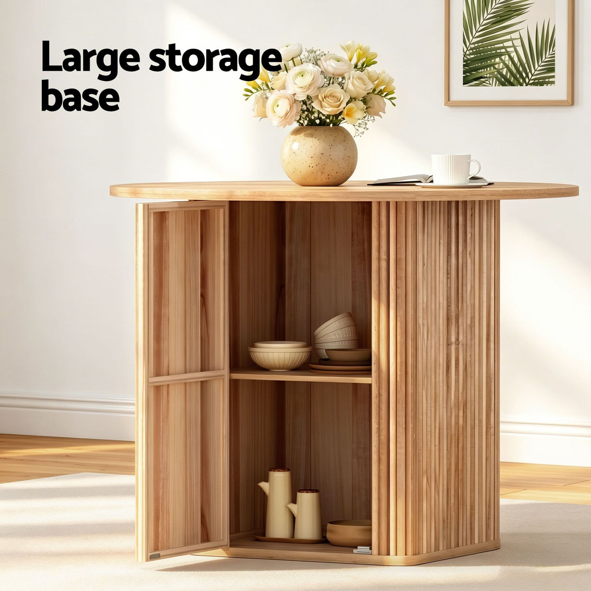 Balhannah 5 Piece Dining Set, Natural Timber