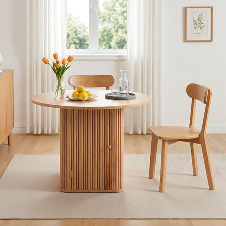 Balhannah 5 Piece Dining Set, Natural Timber