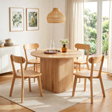 Balhannah 5 Piece Dining Set, Natural Timber
