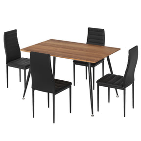 Piccadilly black dining set in a modern dining room