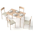 Summertown natural and beige dining set in a modern dining room