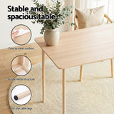 Summertown 5 Piece Dining Set, Natural and Beige