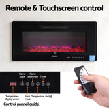 Wall mount kit supplied with the 1800 W fireplace insert