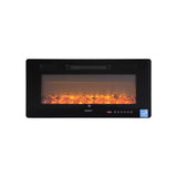 Dimension diagram of the fireplace insert, 92 x 10 x 44 cm