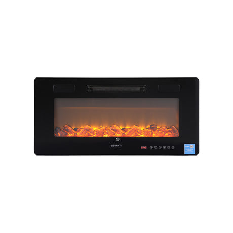 Dimension diagram of the fireplace insert, 92 x 10 x 44 cm