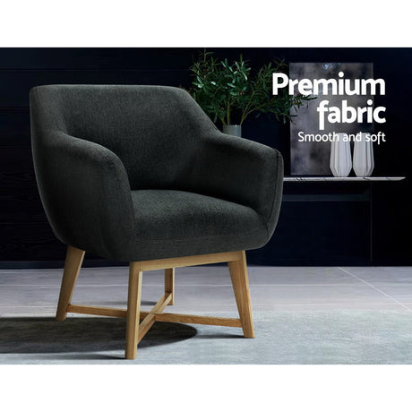 Auden Tub Chair, Charcoal, view 5