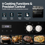 121 L electric oven cavity with shelf and baking tray