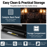 Lower storage compartment of the 90 cm freestanding cooker