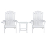 Gardeon HDPE 3-Piece Adirondack Patio Set