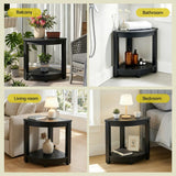 Shorncliffe 3 Piece Beach Table and Chairs Set, Black