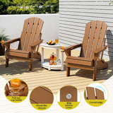 Shorncliffe 3 Piece Beach Table and Chairs Set, Brown