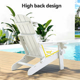 Shorncliffe 3 Piece Beach Table and Chairs Set, White