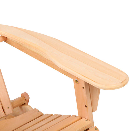 Airlie 3 Piece Beach Chair Set, Natural Timber