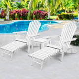 Perenjori Adirondack Chair Set, 3 piece, White