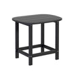 Normanville HDPE Outdoor Side Table, Black